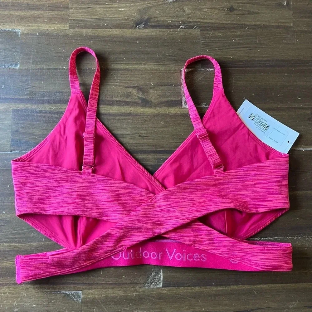 Outdoor Voices Rose Garden Flow Low Coverage Bra